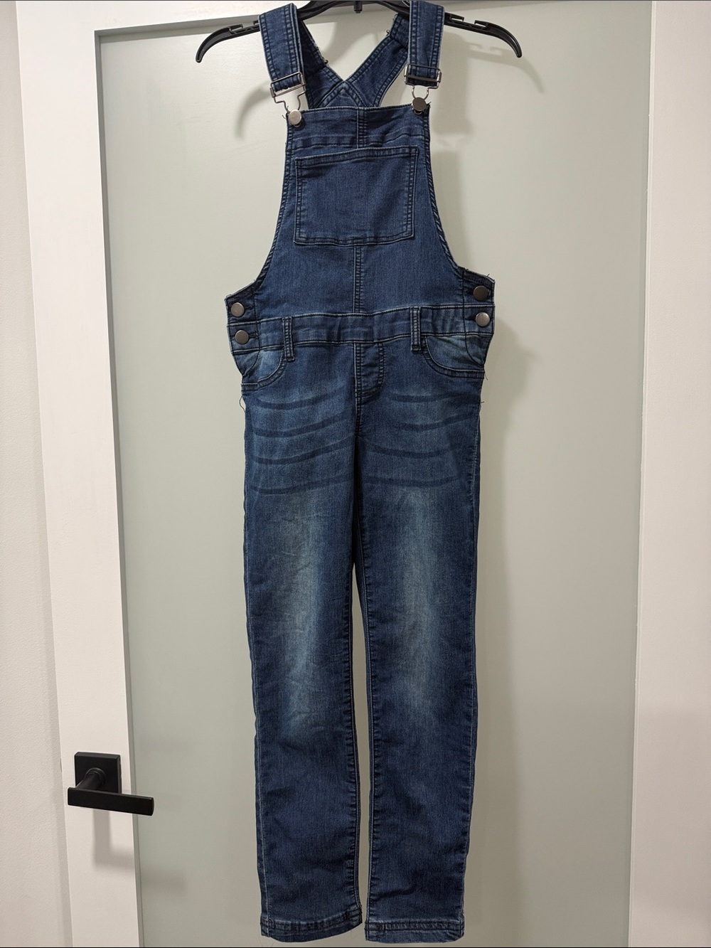 balera Dark Blue Kids Slim Straight Denim Overalls